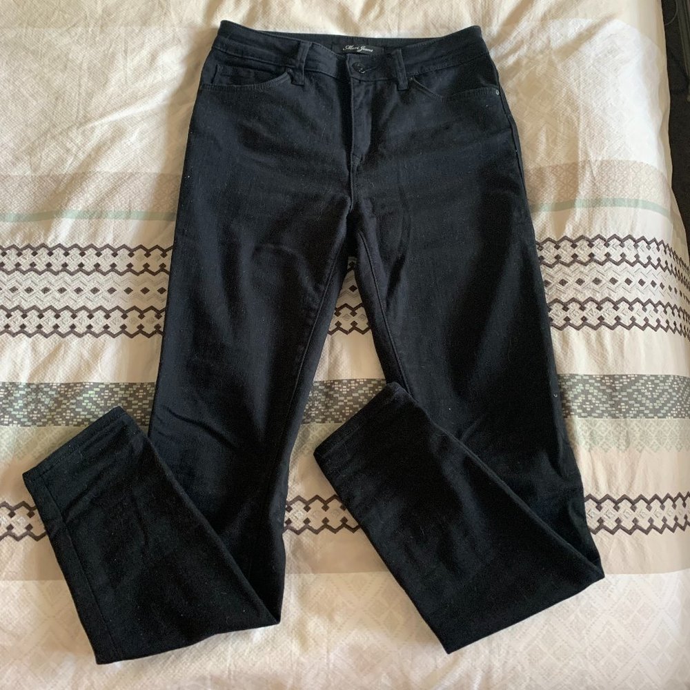 TESS SUPER SKINNY JEANS IN BLACK TRIBECA